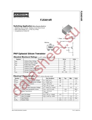 FJX4014RTF datasheet  